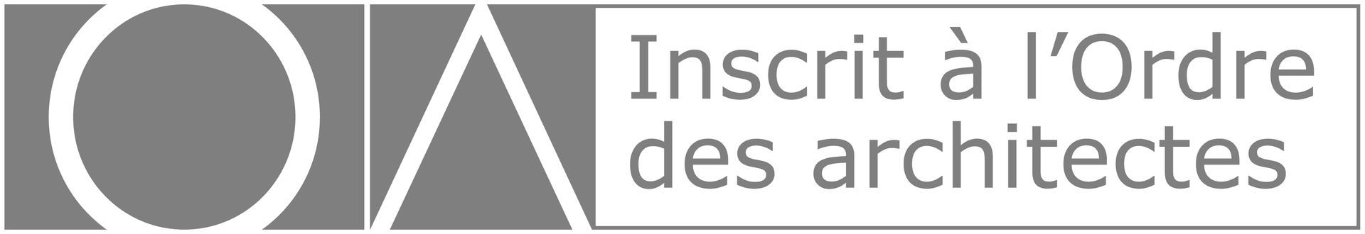 Inscrit à l'Ordre des architectes