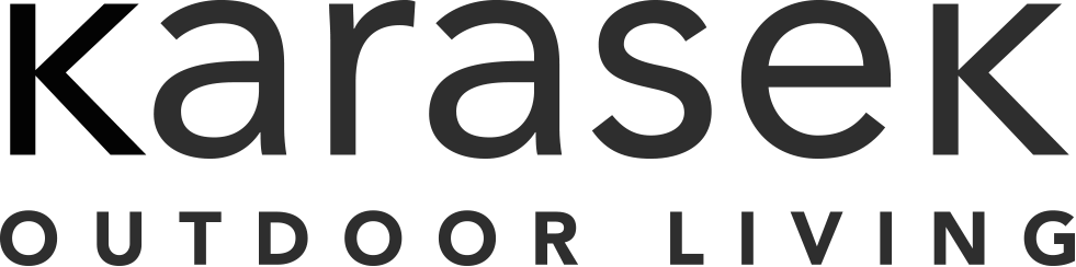 Karasek Outdoor Living Logo in schwarzer Schrift.