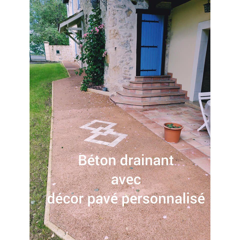 Béton drainant