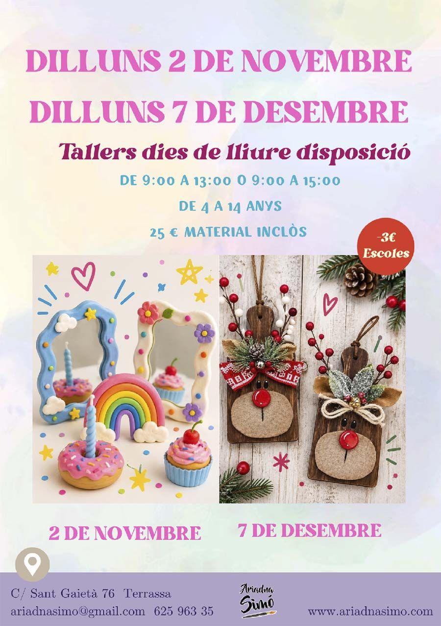 Fullet ple de color per a l'esdeveniment del