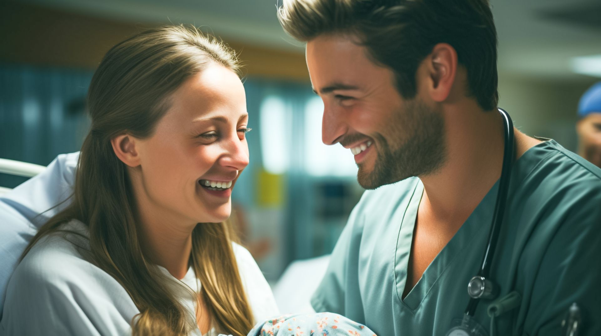 Patient et médecin qui rient
