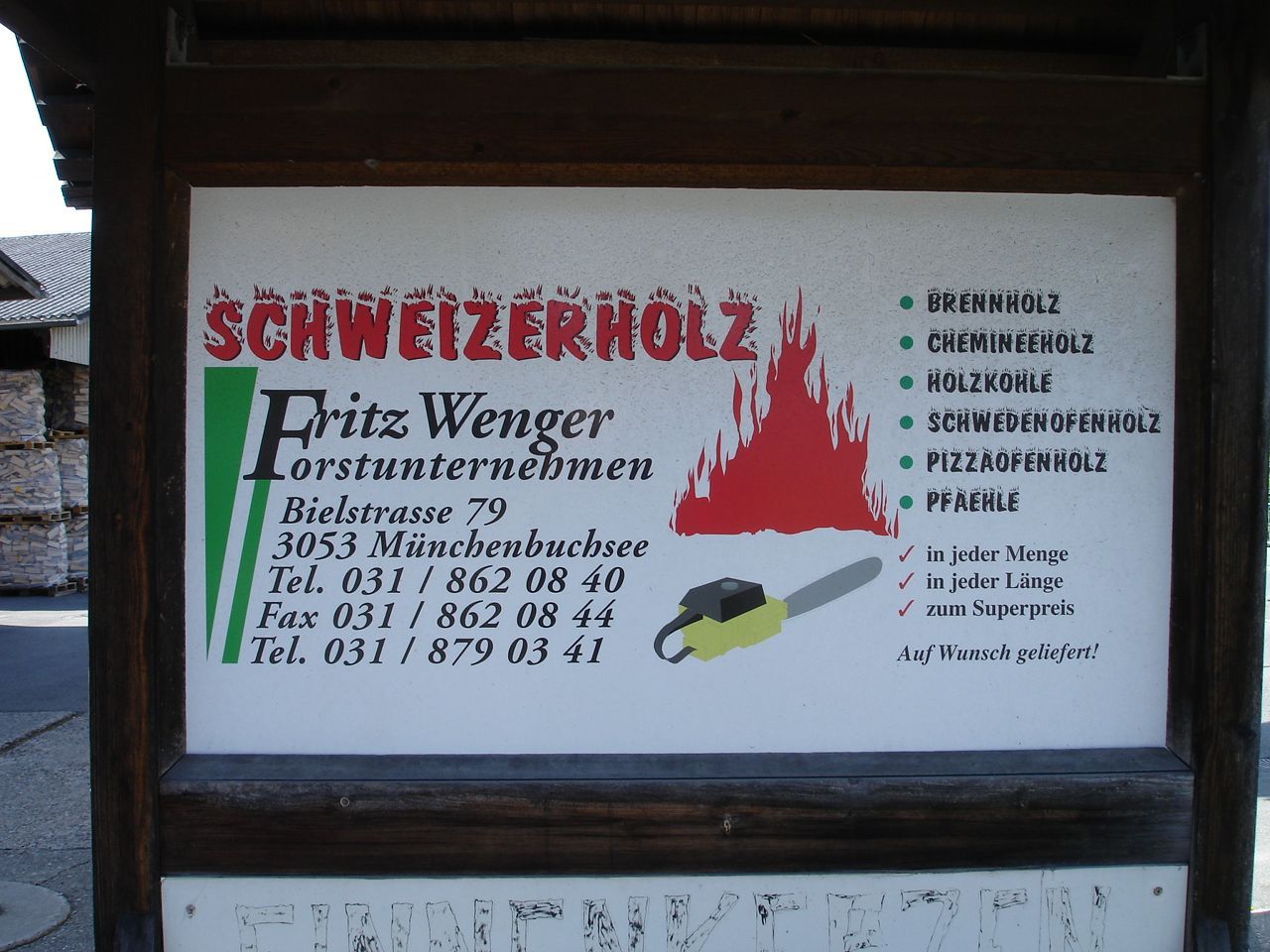Logo Aussen - Wenger Fritz Forstunternehmen