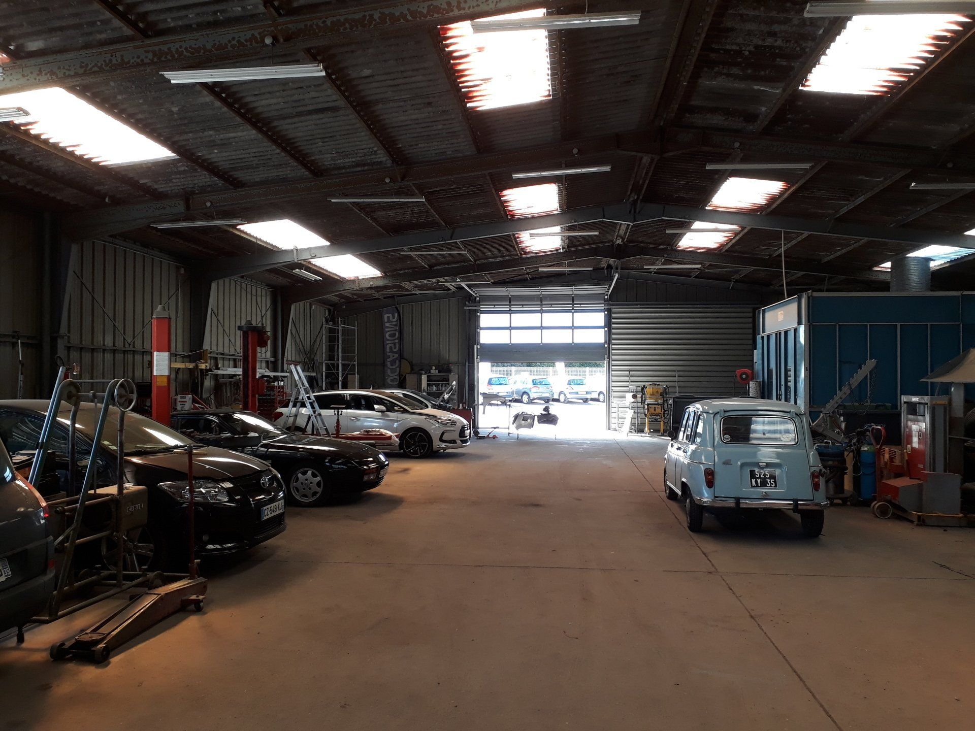 Intérieur du garage