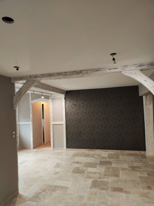 Poutre dans un salon