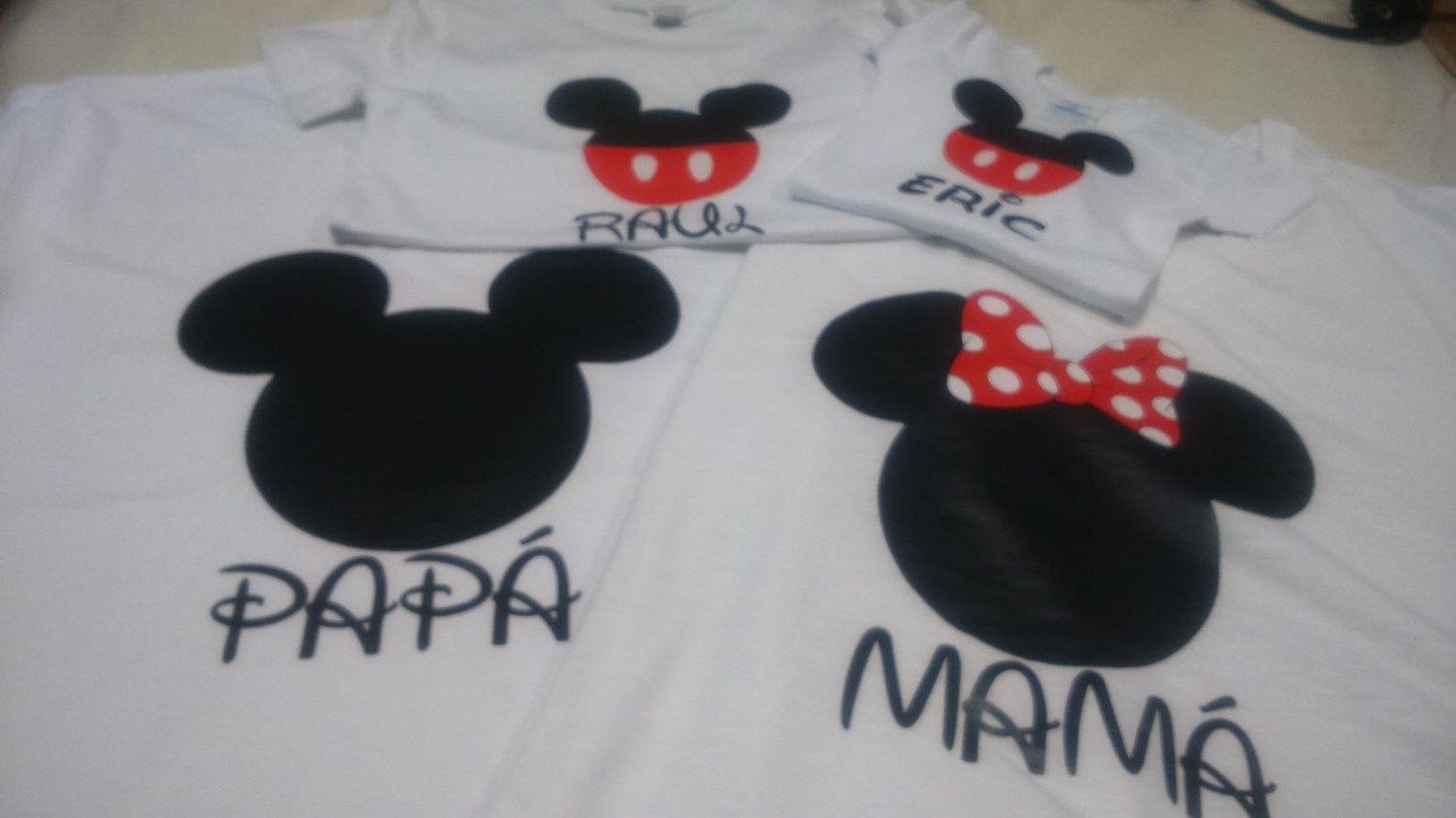 Camisetas familiares a juego de Mickey Mouse; camisetas 