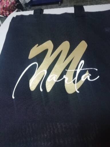 Bolso tote negro con 