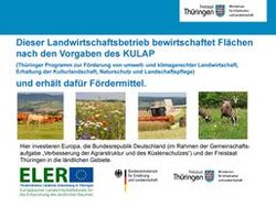 Ein Plakat zur Förderung nachhaltiger Landwirtschaft in Thüringen mit Bildern von Feldern, Kühen und einer Erntemaschine.