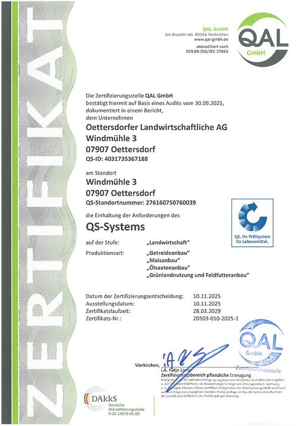 QS-Arbeits- und Sozialbedingungen 2023-2024 Certificate for