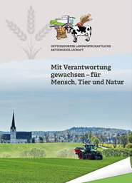 Titelseite einer Landwirtschaftsbroschüre