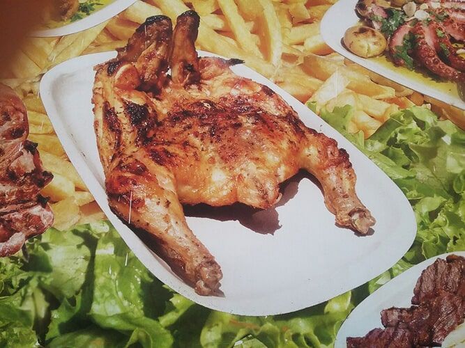 frango de churrasco Churrasqueira Galo do Monte