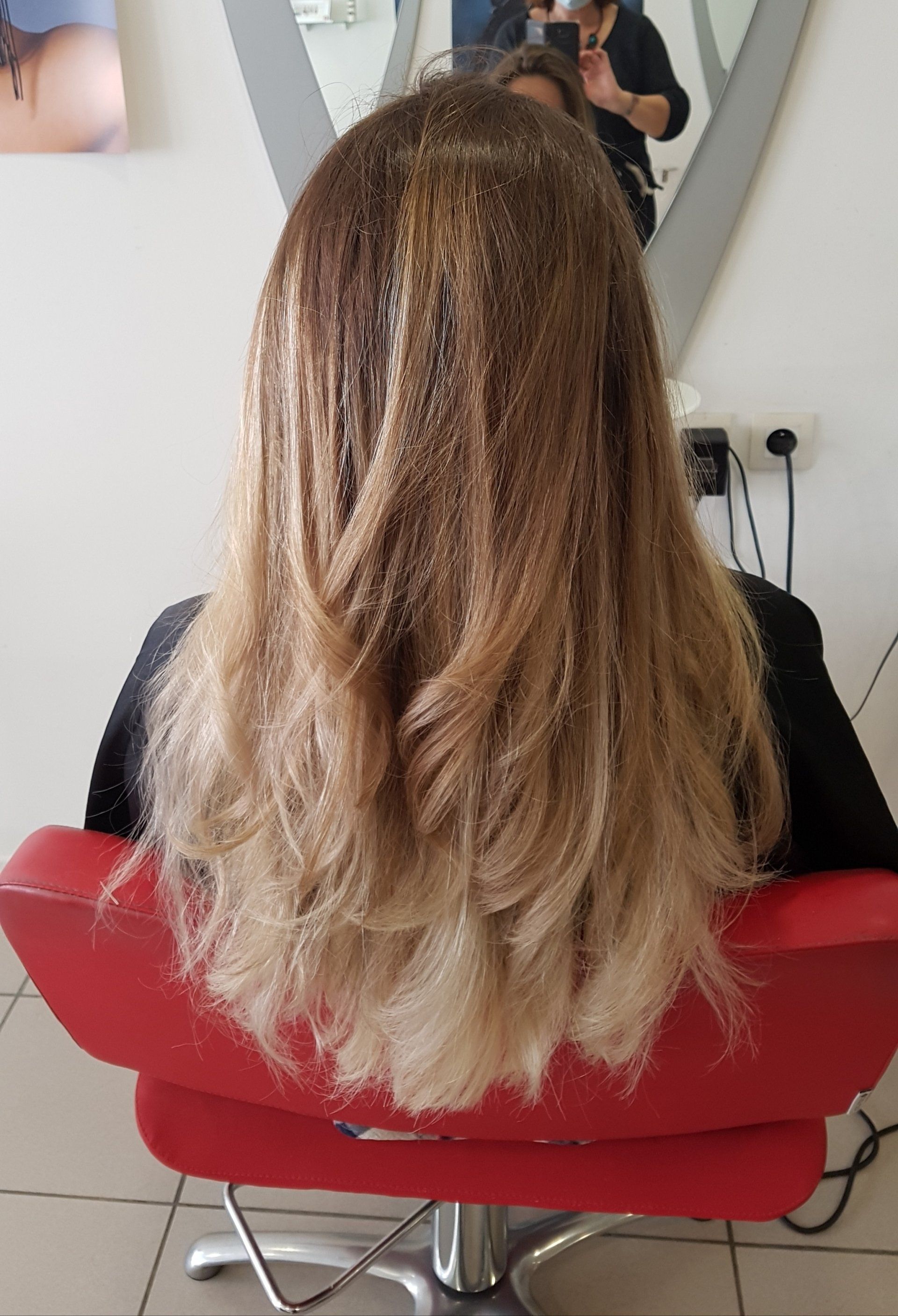Cheveux longs blonds