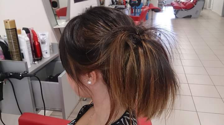 Couette palmier mèche brune