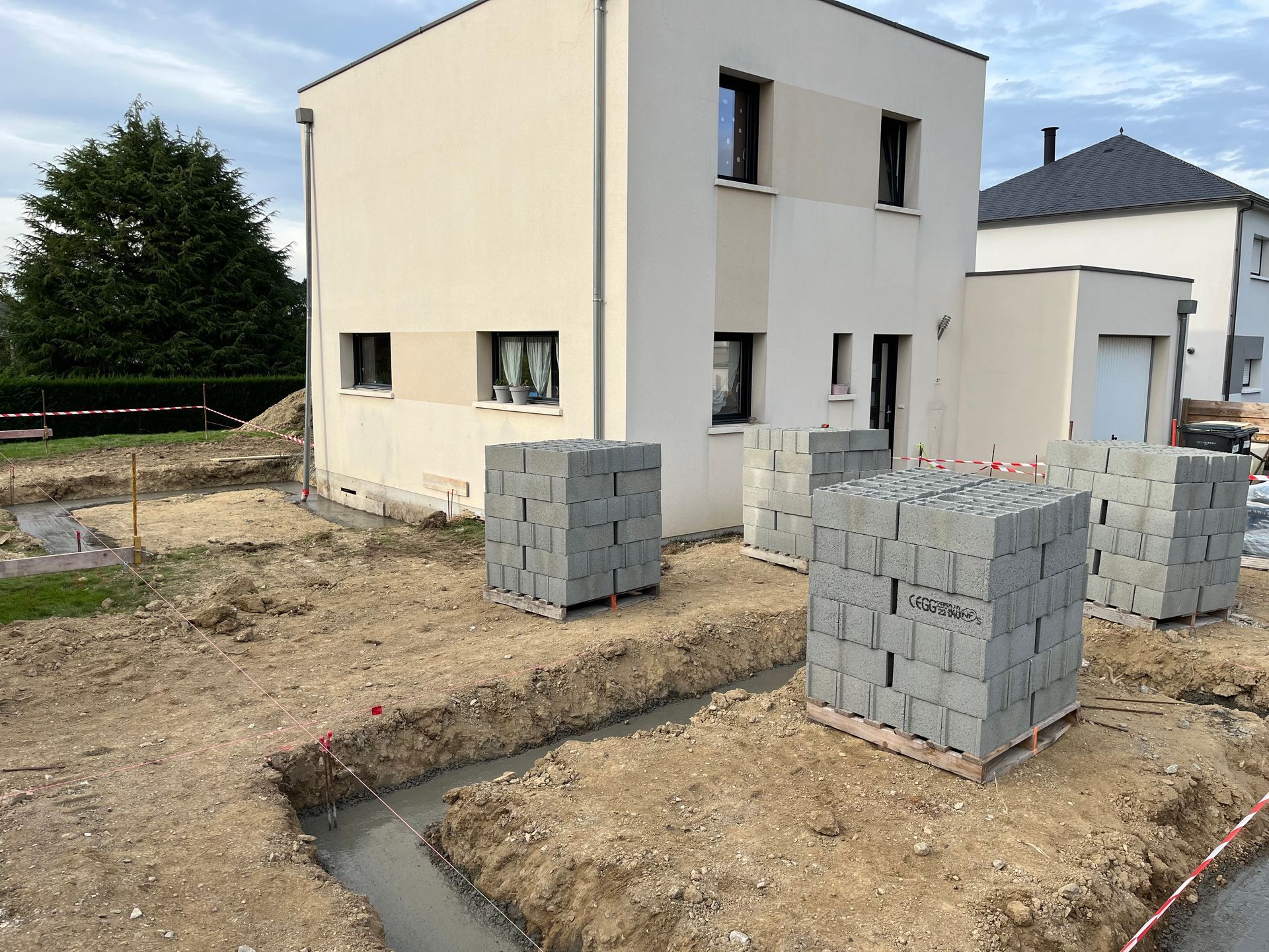 Extension de maison blanche