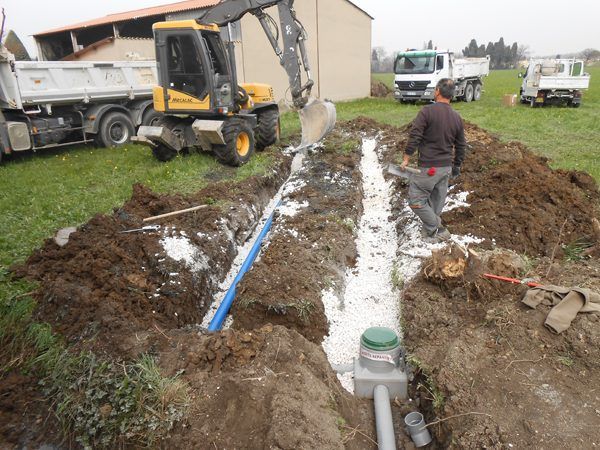 Tranchée pour travaux sur réseaux