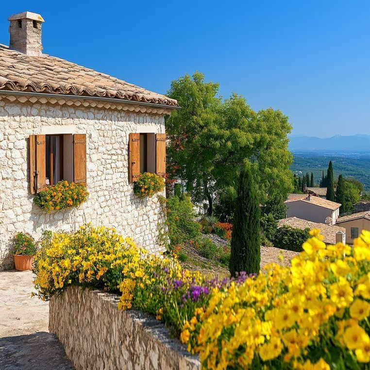 Maison provençale en pierres sèches