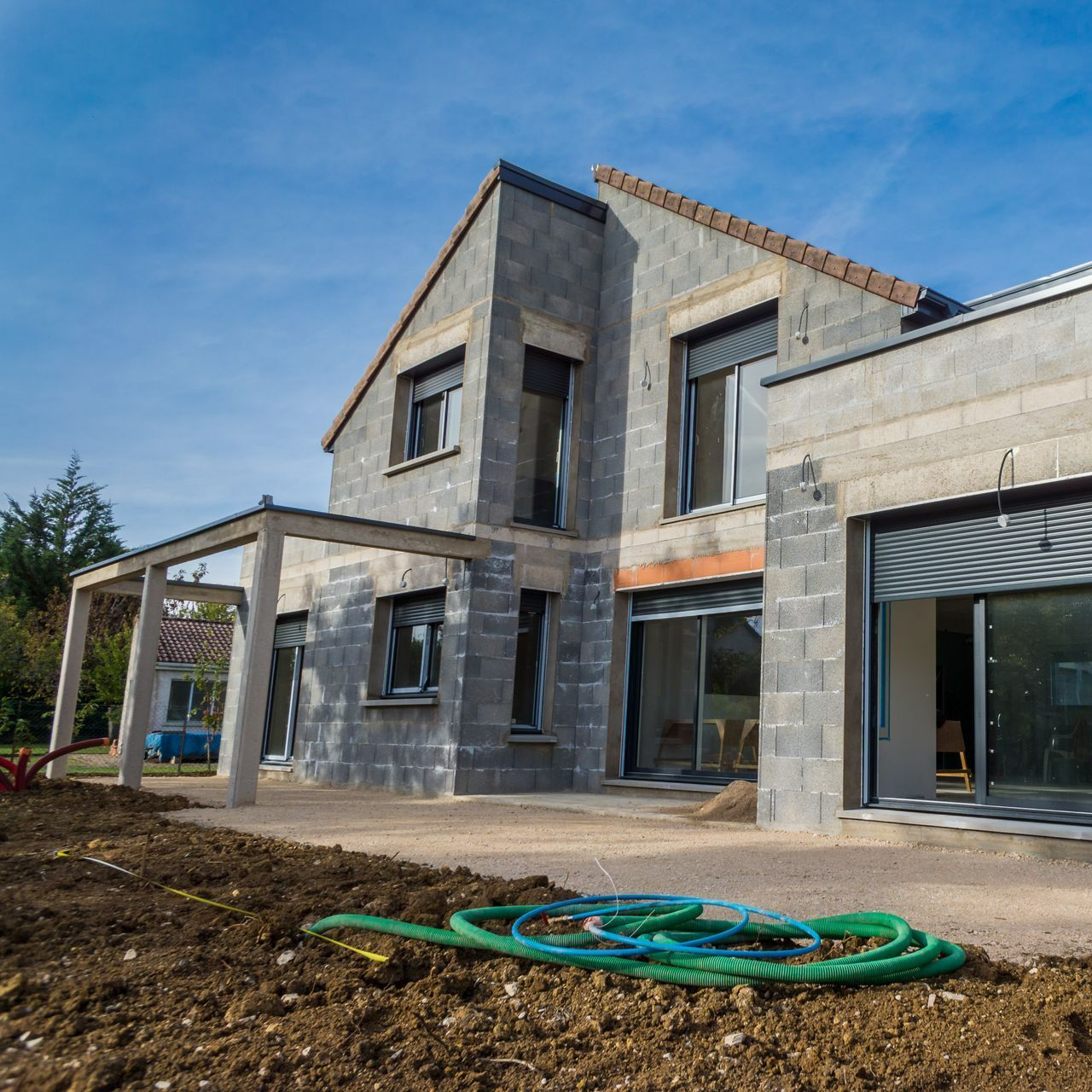 Maison en cours de construction