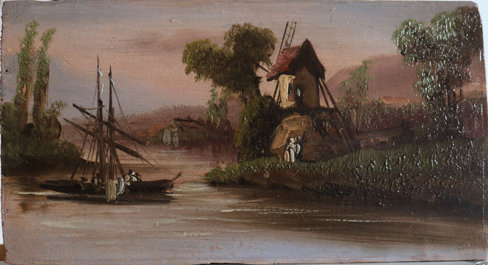 Tableau d'une rivière après restauration.