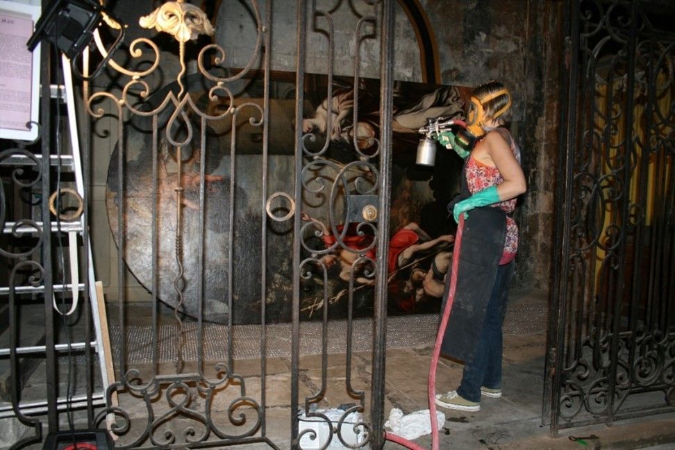 Vernissage du tableau.