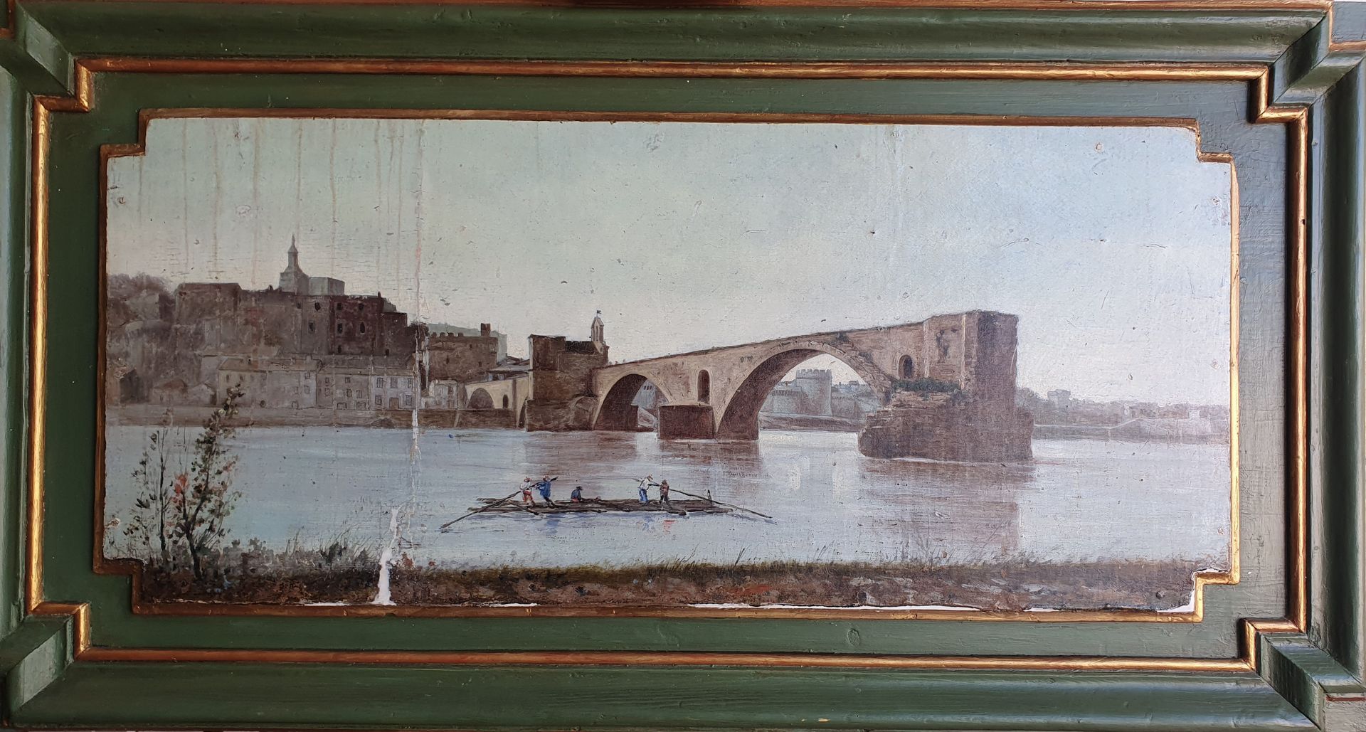Tableau après restauration : Pont d'Avignon.
