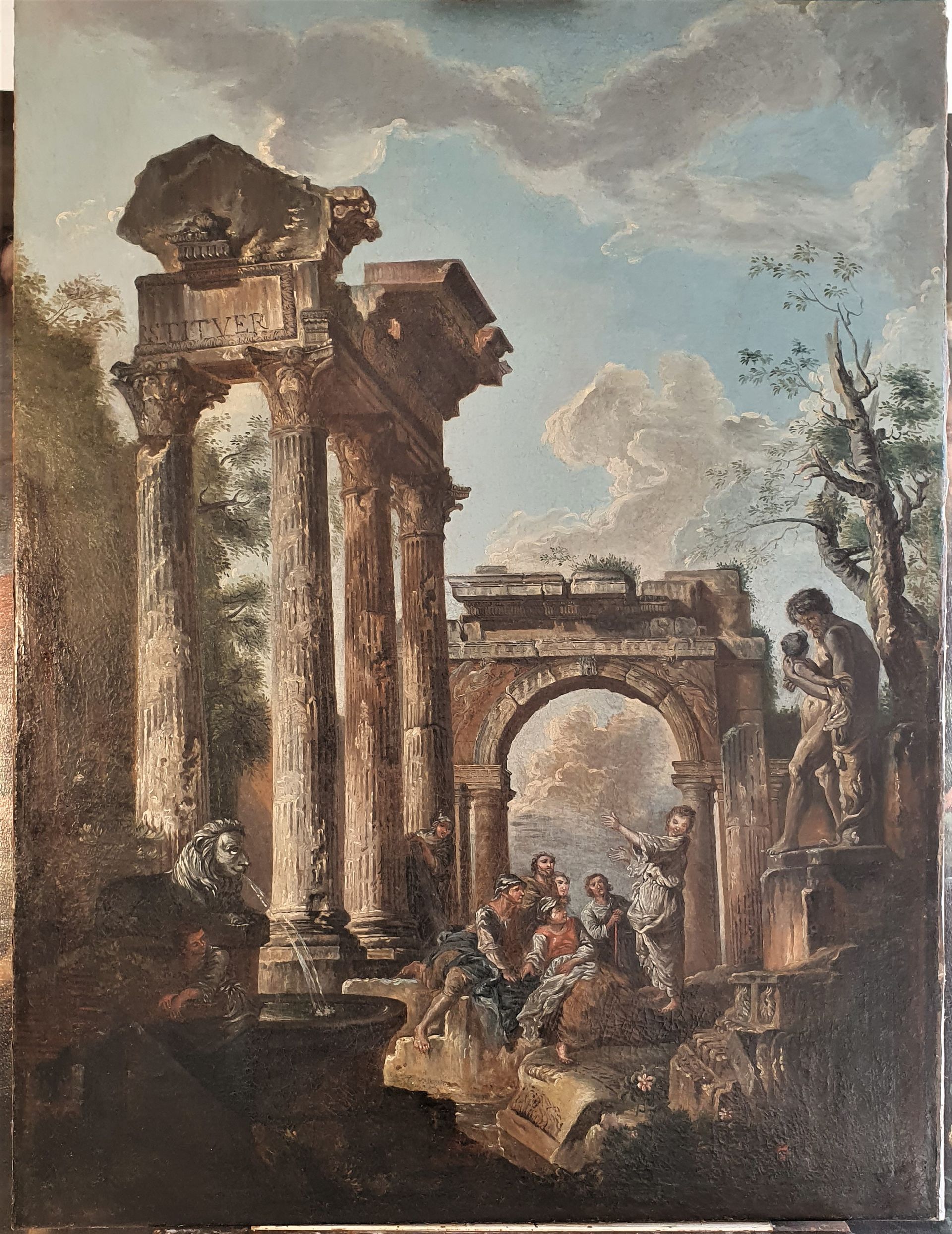 Tableau avec des colonnes qui a été restauré.