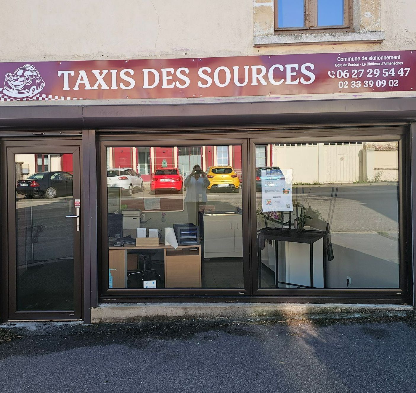 Façade de l'entreprise Taxis Des Sources
