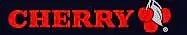 La palabra cereza está escrita en rojo sobre un fondo negro.
