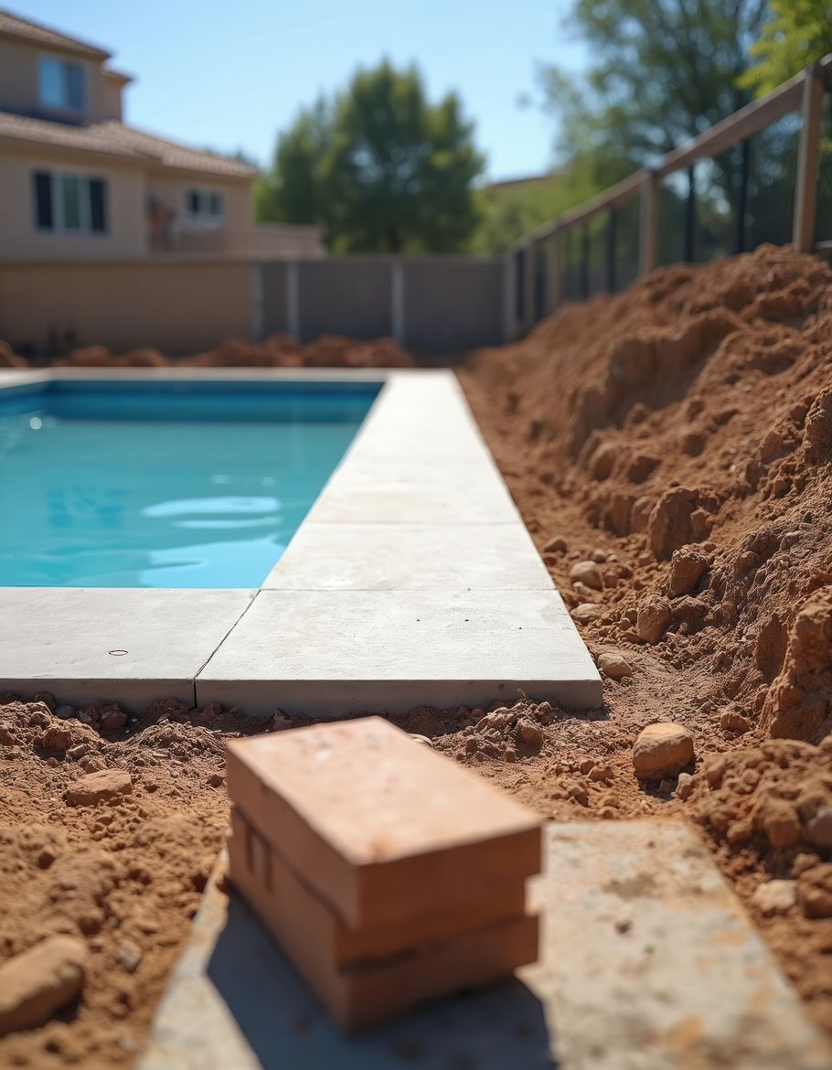 Une construction de piscine