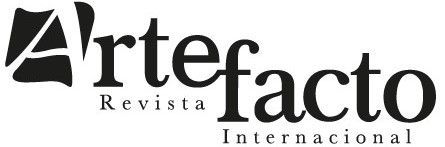 Logotipo de Artefacto Group con emblema 3D azul y plateado y franja naranja sobre el texto.