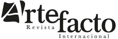 Logotipo de Artefacto Group con emblema 3D azul y plateado y franja naranja sobre el texto.