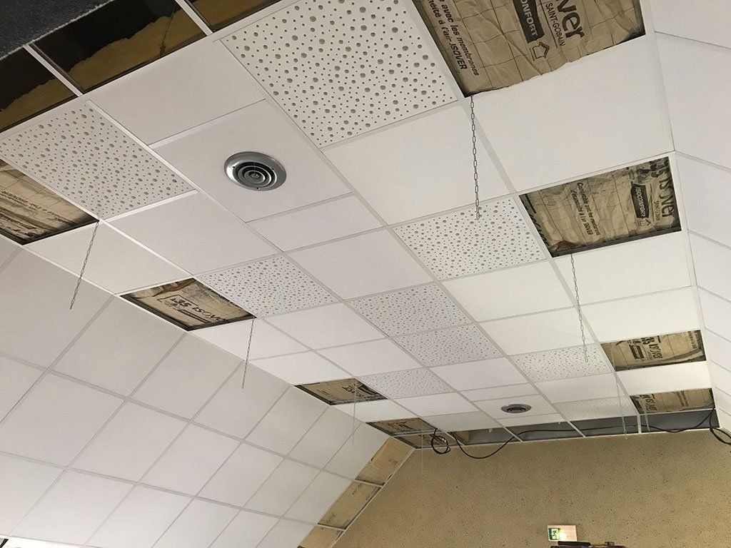 Installation de faux plafond