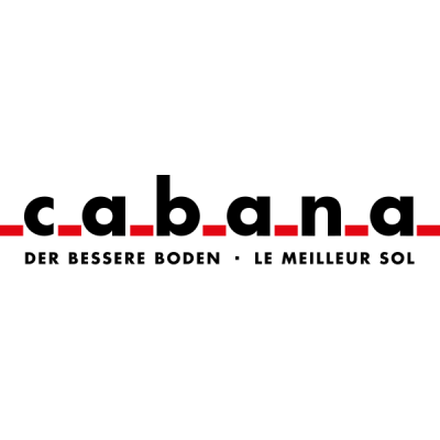 A logo for cabana der bessere boden le meilleur sol