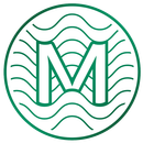 La letra m está en un círculo verde con ondas a su alrededor.