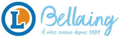 Logo E.Leclerc Bellaing, à votre service depuis 1989.