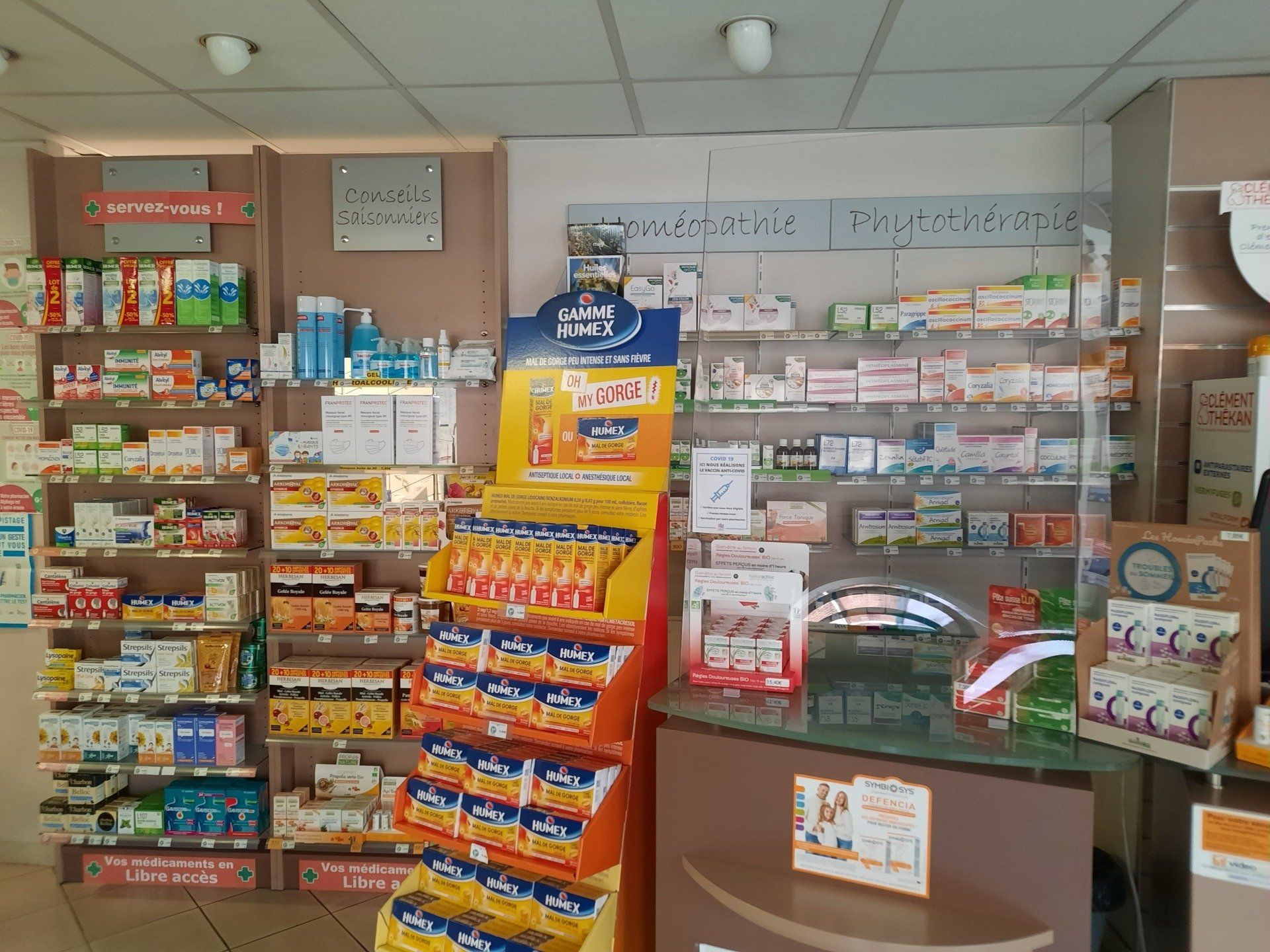 Comptoire phytothérapie et homéopathie