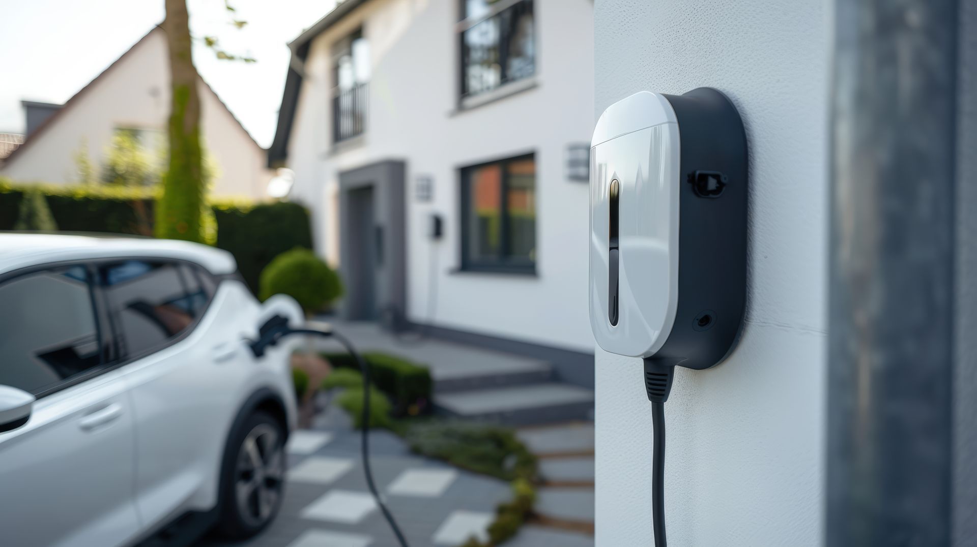 Un électricien contrôle une prise murale.