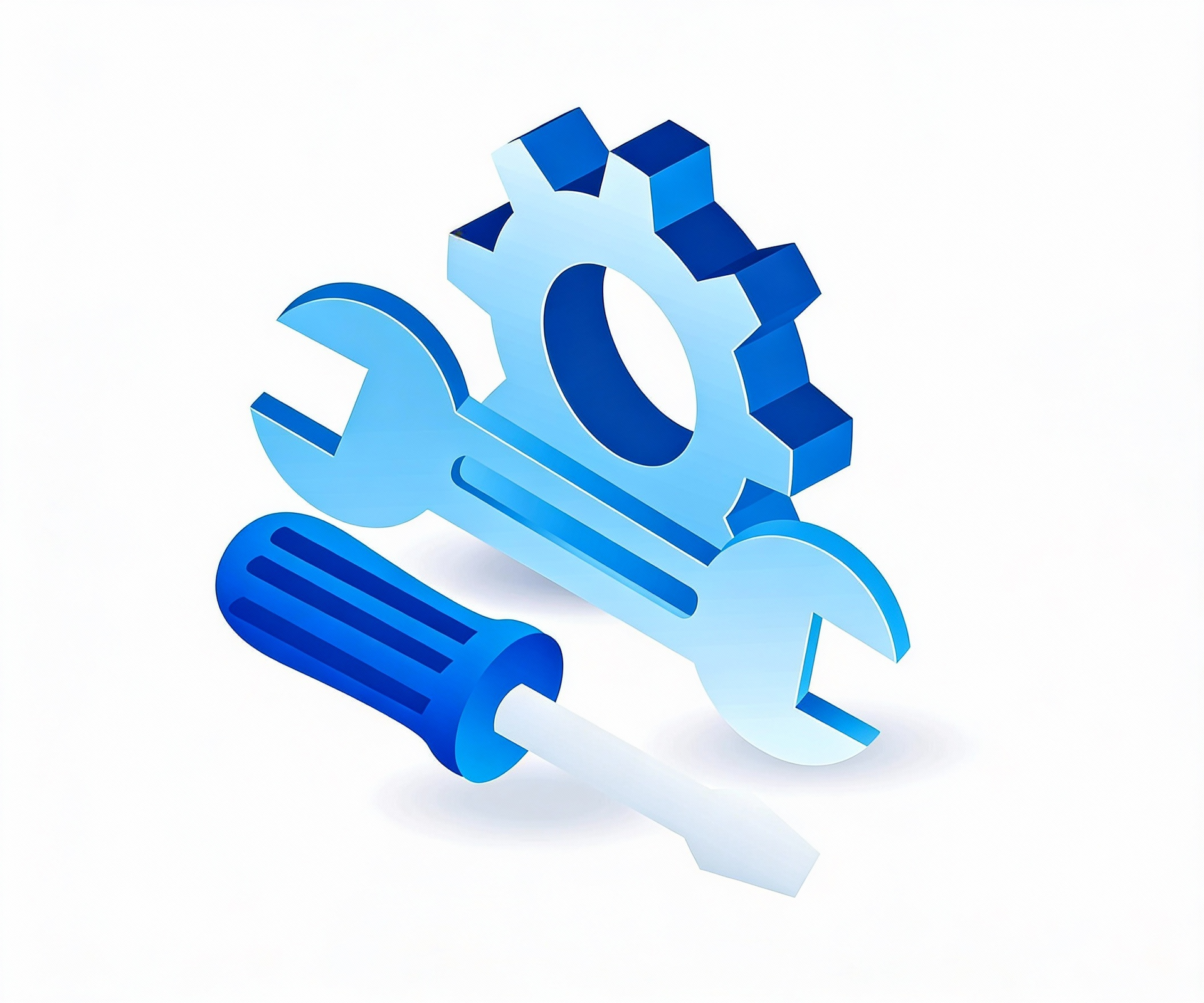 Tournevis et outils bleus