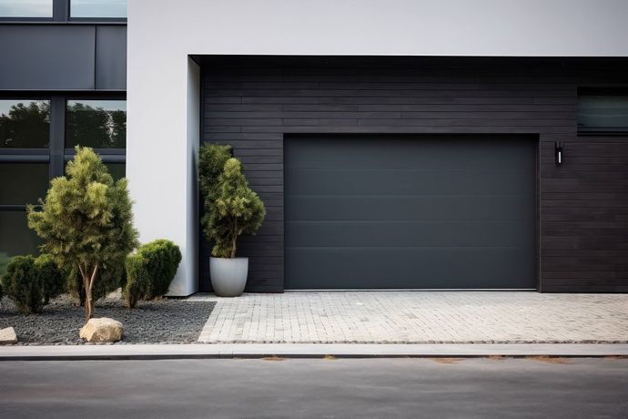 Portail électrique fermé