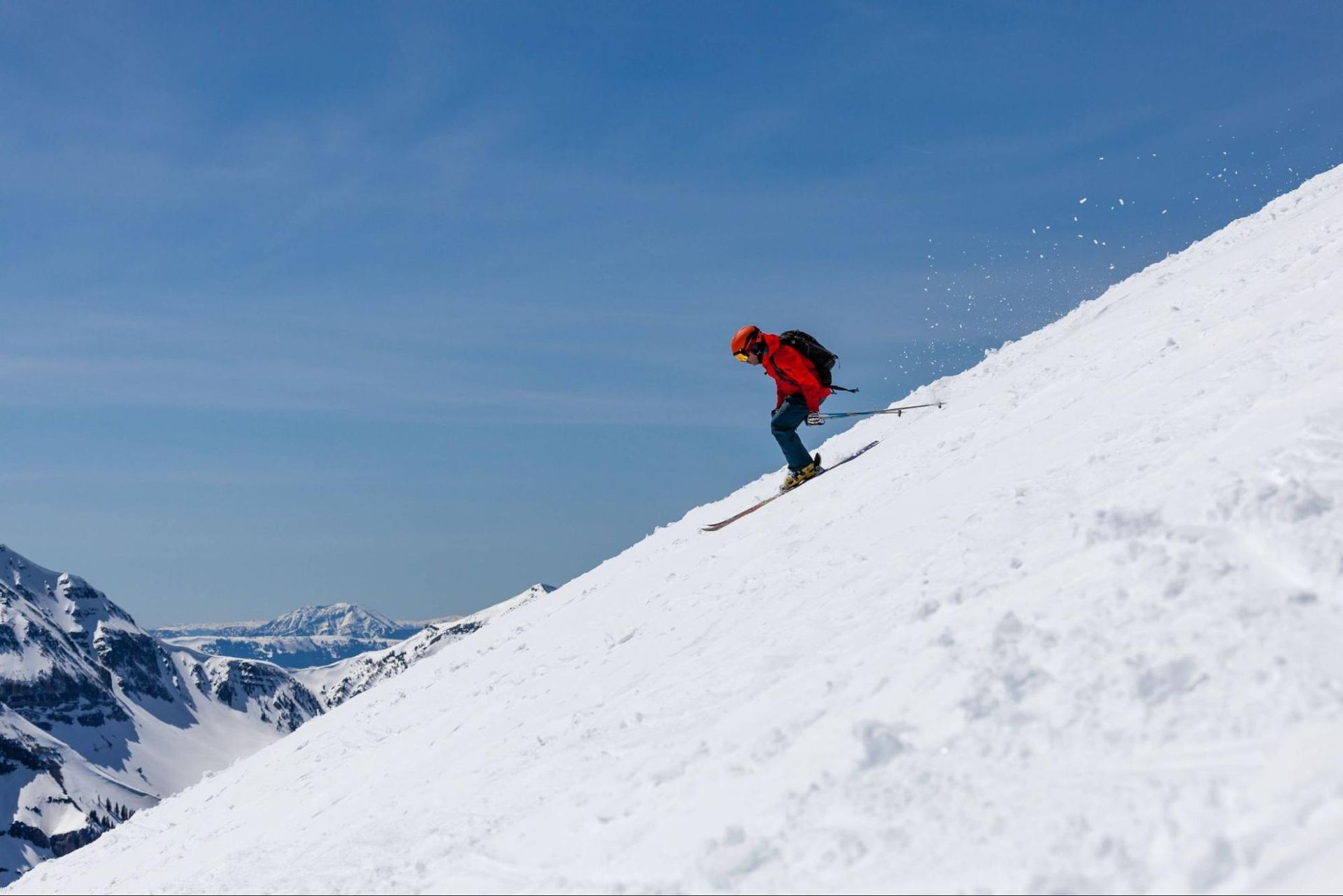 A person Skiing At Big Sky.