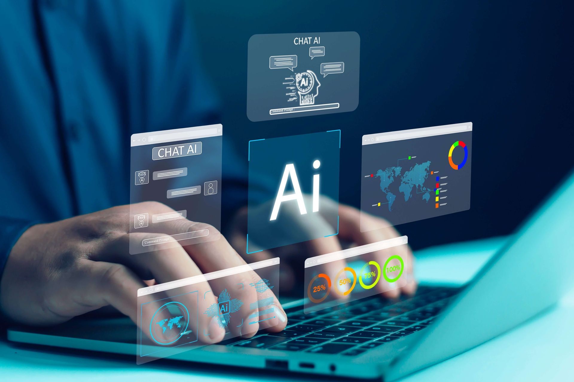 A person using AI Optimization for Travel.