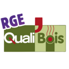 Un logo pour une entreprise appelée quali bois.