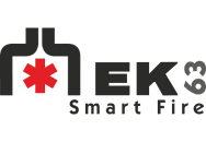 Un logo de feu intelligent avec une étoile rouge dessus.