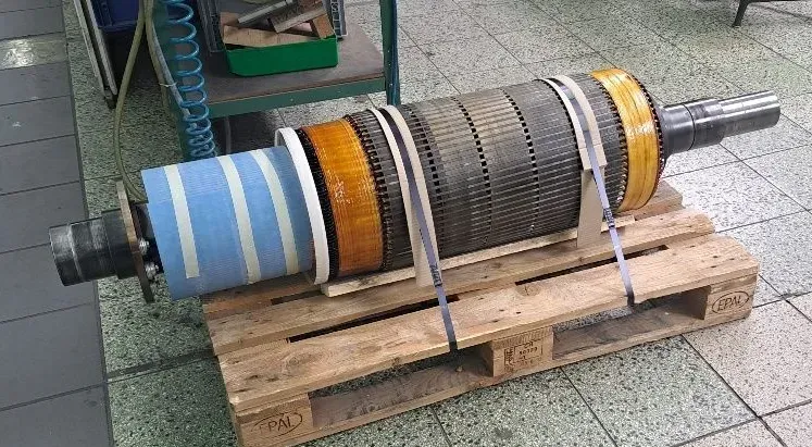 Der vollständig neu gewickelte Anker