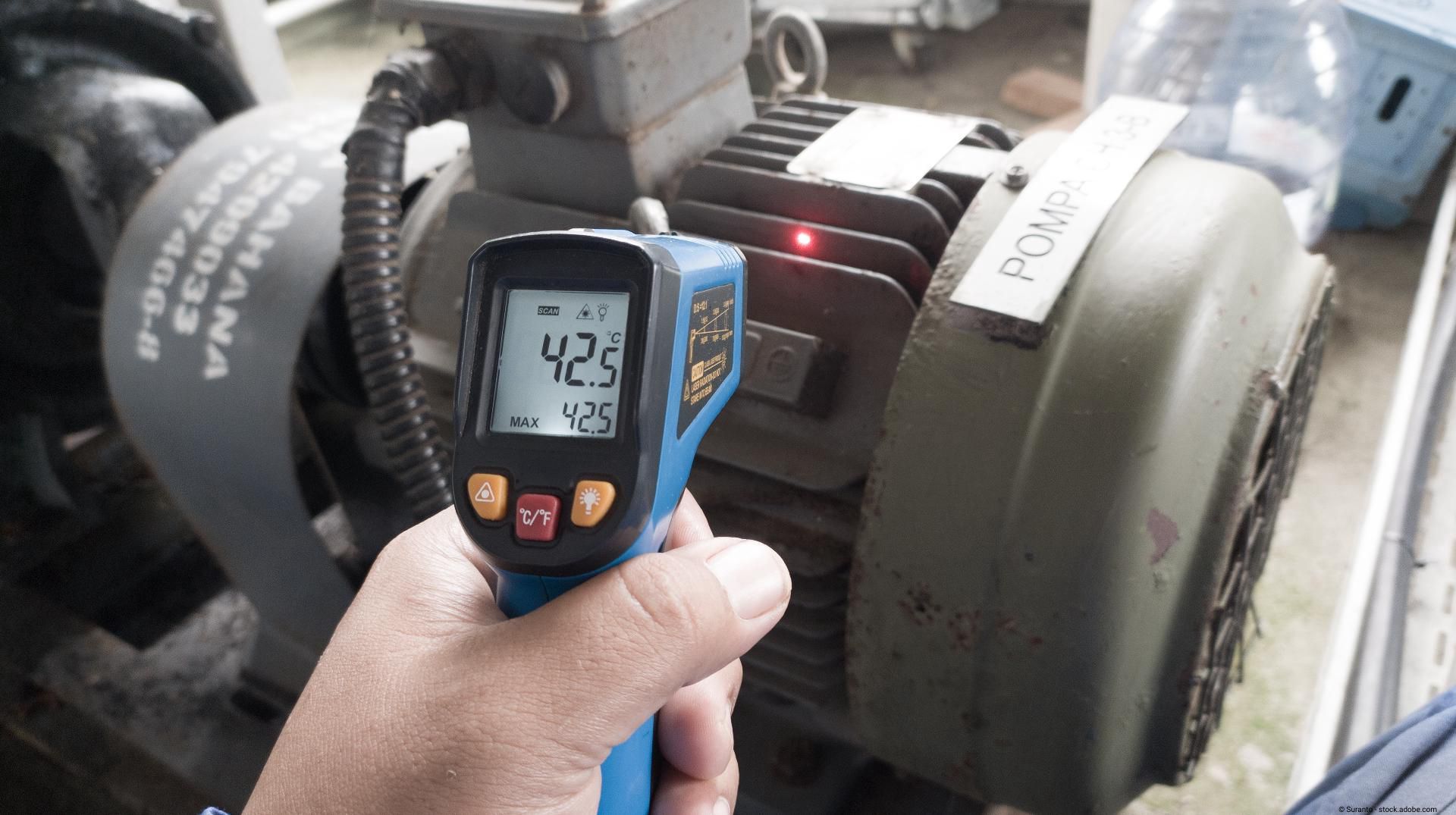 Messung der Temperatur eines Elektromotors
