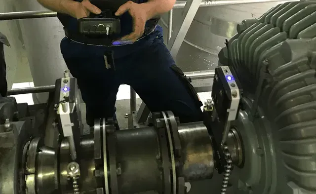 Wellen vor Ort ausrichten