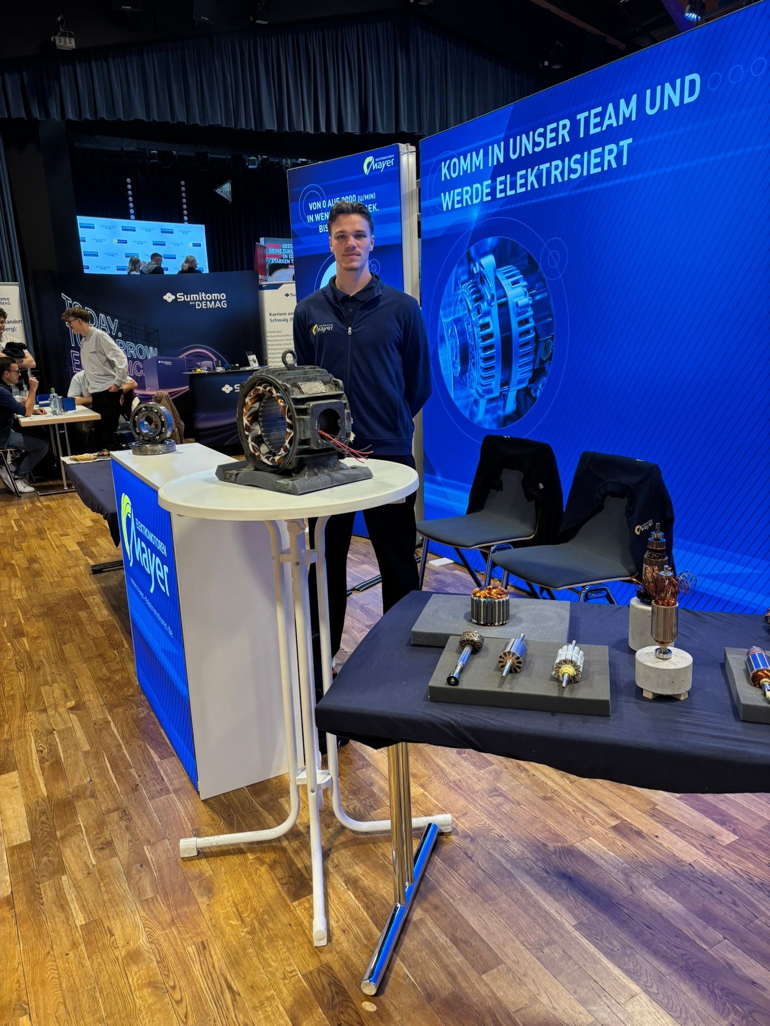 Mayer Elektromotoren Messestand