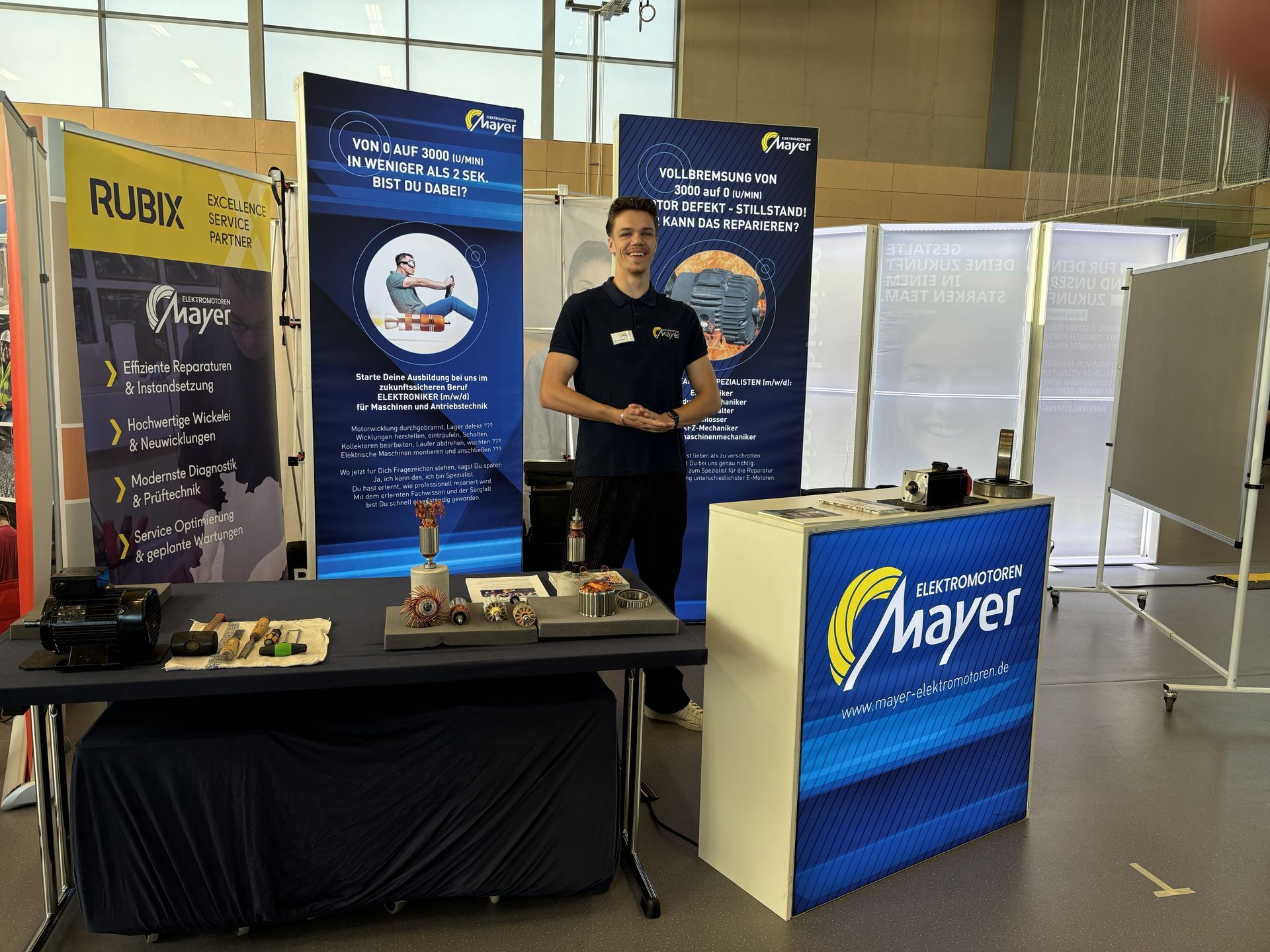 Messestand Mayer Elektromotoren