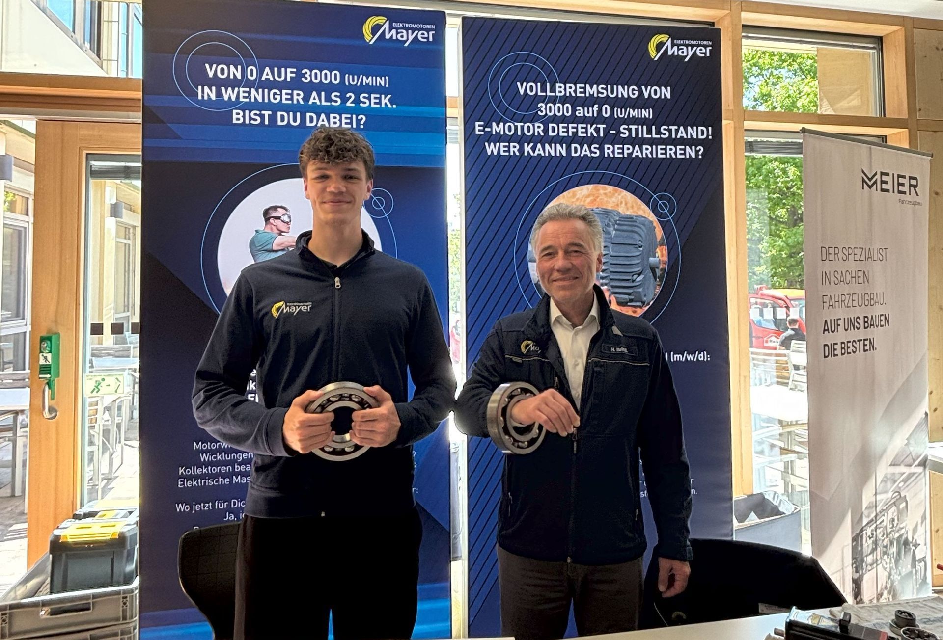 Mayer Elektromotoren auf dem Laufer Ausbildungsmesse