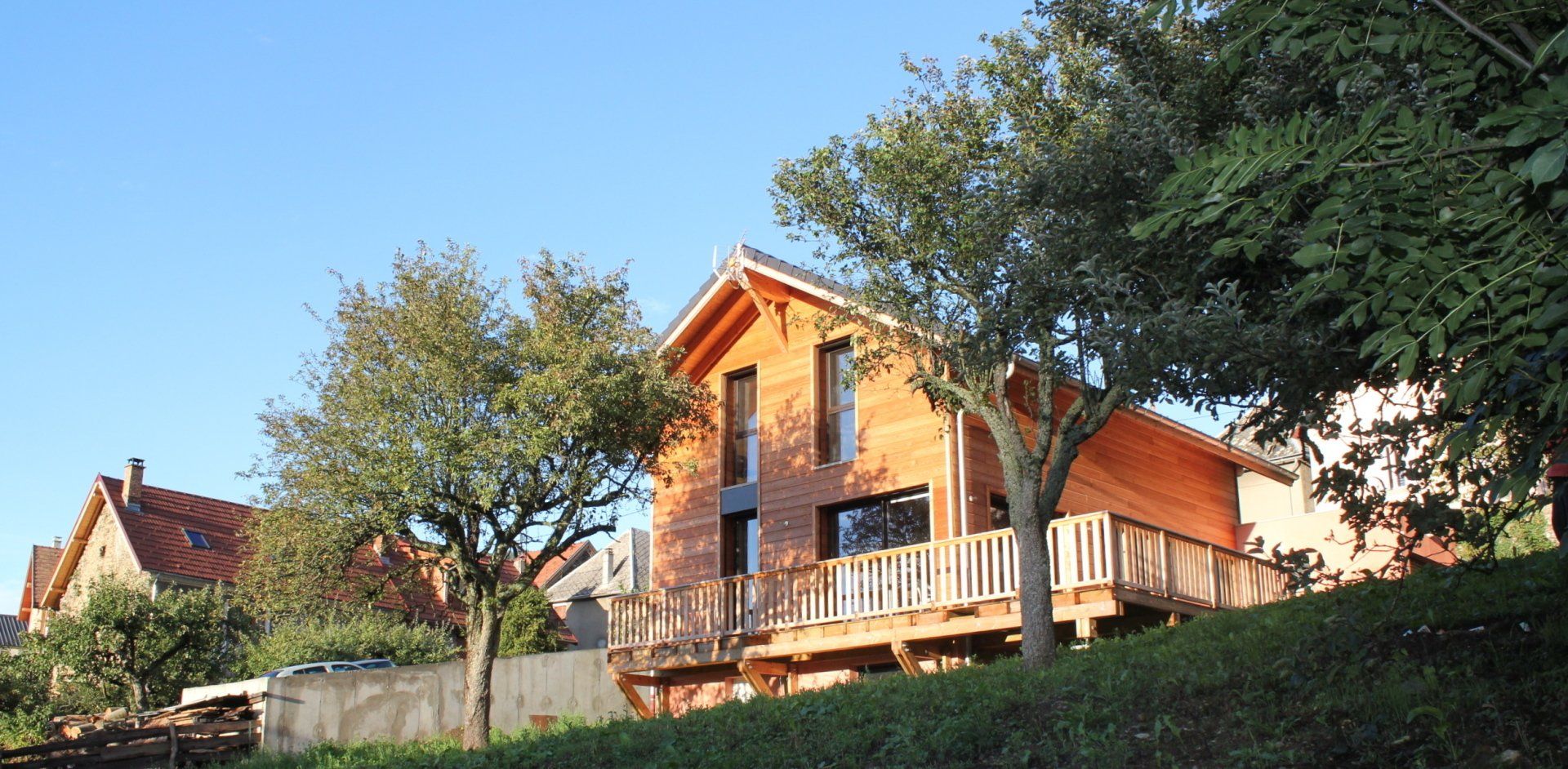 Ossature bois et bardage mélèze