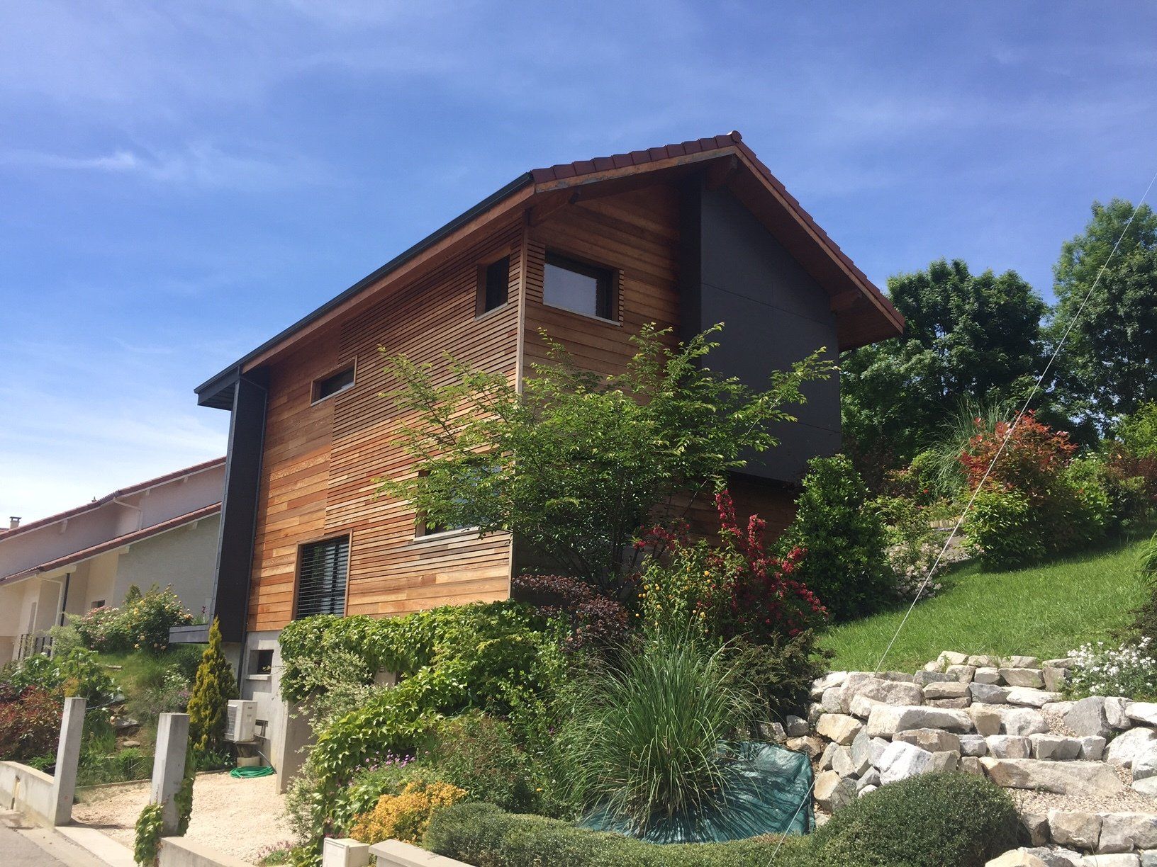 Bardage red cedar et Fundermax