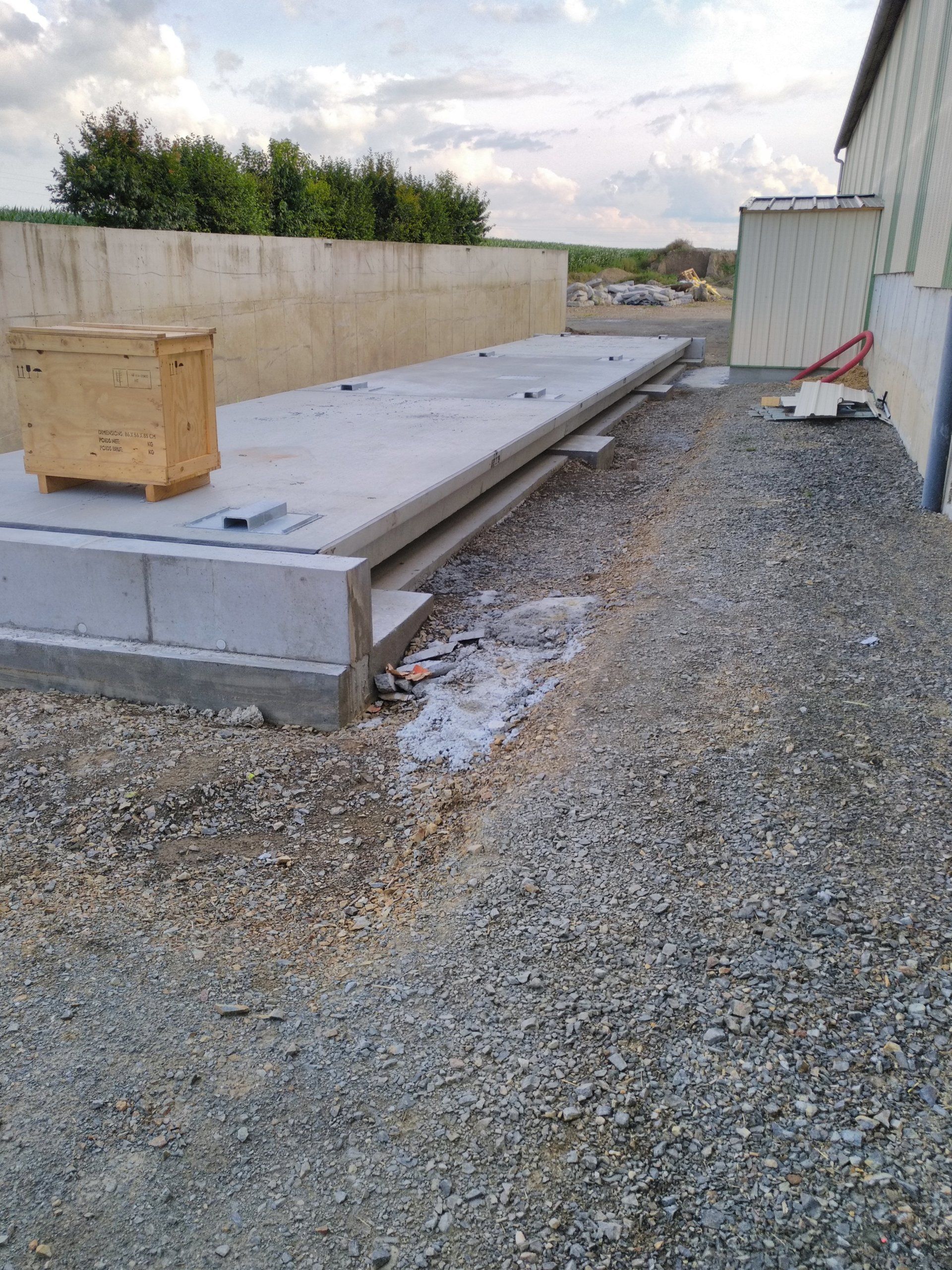 Travaux agricole pont bascule